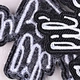 black and white stickers